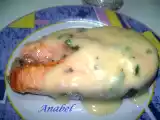 Receta Salmón en salsa blanca