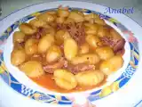 Receta Ñoquis de patata con chipirones