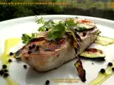 Receta Salmón a la plancha con calabacín