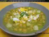Receta Garbanzos con sepia (chocos) en salsa verde
