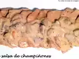 Receta Lomo con salsa de champiñones
