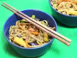 Receta Wok de tallarines y verduras