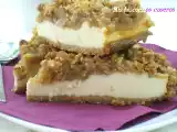 Receta Tarta de queso y manzana con streusel de nueces