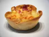 Receta Tartaletas de tortilla con bacon y queso