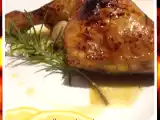 Receta Pollo asado con miel y limón