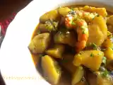 Receta Cazuela de patatas con gambones