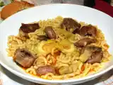 Receta Fideos con costilla