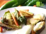 Receta Tempura de verduras y merluza