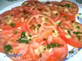 Receta Tomate aliñado con ajo y perejil