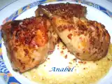 Receta Pollo al horno con mostaza y miel