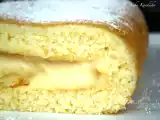 Receta Brazo de gitano relleno de crema de manzana