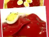 Receta Ensalada de pimientos de piquillo, patata y huevos de codorniz