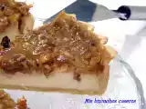 Receta Tarta de queso y vainilla con nueces y toffee
