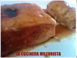 Receta Flan de manzana con leche condensada (microondas)