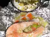 Receta Salmón al papillote con salsa tártara