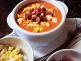 Receta Salmorejo con jamón y huevo