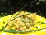 Receta Ensalada de quinoa y maíz con salsa de mantequilla y limón
