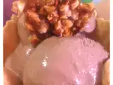 Receta Helado de chocolate con licor de amaretto y galleta de almendra garrapiñada