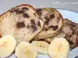Receta Bizcocho de plátano y pepitas de chocolate