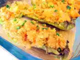 Receta Pimientos verdes rellenos de quinoa con verduritas