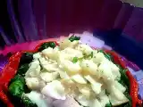 Receta Ensalada tibia de espinacas y bacalao