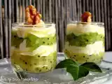 Receta Vasitos de kiwi con queso mascarpone