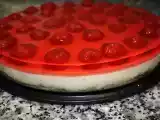 Receta Tarta de mouse de plátano y áspic de fresas