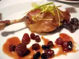Receta Confit de pato con coulis de frambuesa