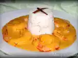 Receta Langostinos al curry con arroz a la canela
