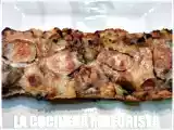 Receta Pastel salado de pan duro con champiñones, bacon y queso de cabra (reciclaje)