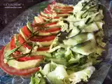 Receta Ensalada de carpaccio de aguacate y pepino