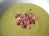 Receta Crema de brócoli con taquitos de jamón