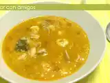Receta Sopa de gambas y chirlas