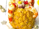 Receta Piñas rellenas de marisco y salsa rosa