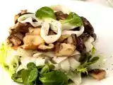 Receta Ensalada de tallarines de cangrejo con shitake