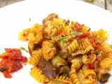 Receta Pasta con pollo y setas