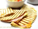 Receta Quesadillas de jamón o pavo