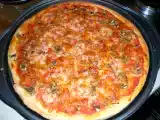 Receta Pizza con fiambre de pavo y champinones