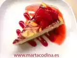 Receta Tarta cremosa de queso y fresa
