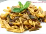 Receta Pasta con berenjena y menta