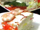 Receta Tarta salada de atun, huevo, mayonesa y gambas