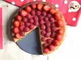Receta Cheesecake con fresas y frambuesas