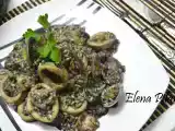 Receta Arroz negro con calamar y almejas (integral)