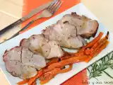 Receta Aguja de cerdo al horno con zanahorias