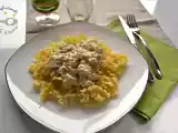 Receta Pasta con salsa de calabacin y azafran