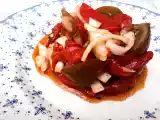 Receta Ensalada de pimientos asados y tomate
