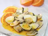 Receta Almejas con naranja y perejil