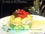 Receta Ensalada de aguacate, piña y surimi con salsa rosa