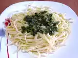 Receta Tallarines al pesto casero