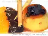 Receta Flan de naranja con chocolate